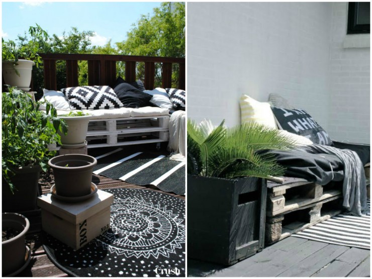 Créations palettes, recup et ecolo! • aventure déco Boheme idées Balcon
