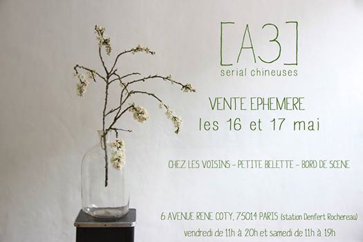 Gagnez votre cadeau de bienvenue pour la Vente Ephémère de A3 sérial Chineuses !