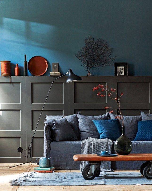 Inspiration pour la décoration bleu de votre séjour 