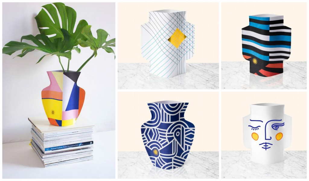 Le Paper Vase est une création du studio Octaevo, créateur de papeterie et accessoires avec une conception de la culture méditerranéenne et les valeurs du luxe contemporain.