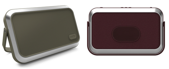 enceinte bluetooth Emïly par Ora ïto Mobility kaki et bordeaux, sans fil et portable