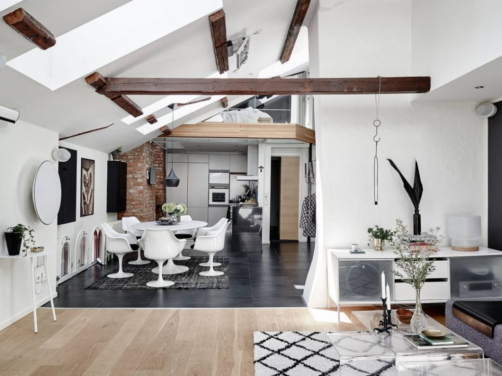 Duplex sous les toits aux allures scandinave