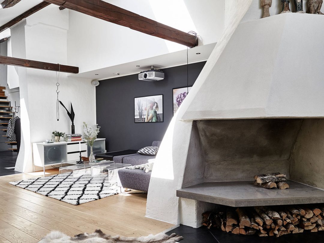 Duplex sous les toits aux allures scandinave