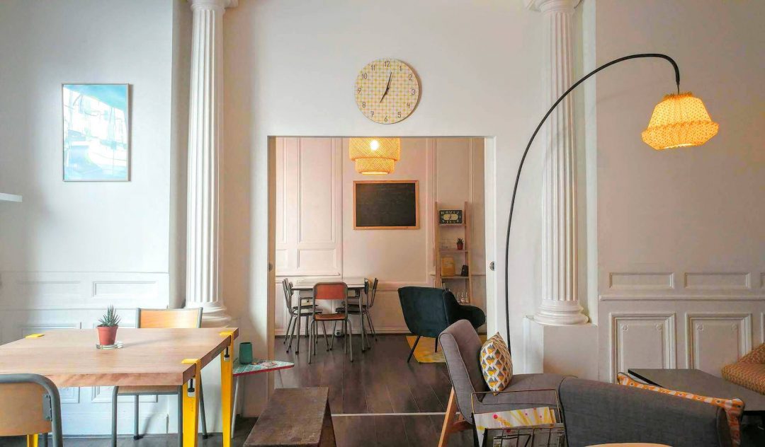 Coworking café La Bicoque à Bordeaux style de décoration vintage scandinave
