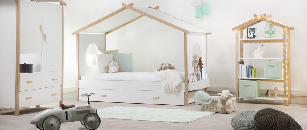Un lit cabane pour une chambre d'enfant • aventure déco Désign Lit Chambre